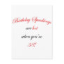 38 Birthday Spanking Post Card