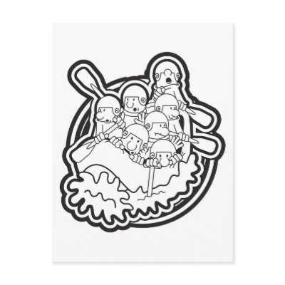 38. Raft Logo Postcard by kayakcapers