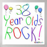 38 Year Olds Rock ! Poster
