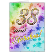 38th Birthday party Invitation Cards