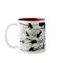 39-81 Black and White Splatter Paint Coffee Mug