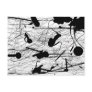 39-81 Black and White Splatter Paint Post Card