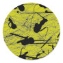 39-81 Black and White Splatter Paint Sticker