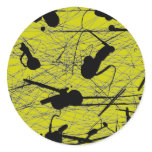 39-81 Black and White Splatter Paint stickers