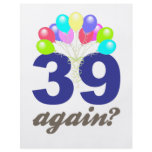 39 Again? Birthday Gifts / Souvenirs flyers