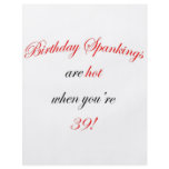 39 Birthday Spanking Full Color Flyer