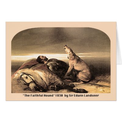 39a  The Faithful Hound Cards by VintagePets