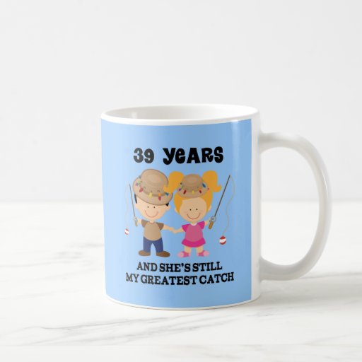 39th Wedding Anniversary Gift For Him Coffee Mugs