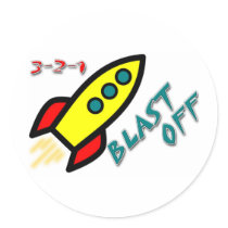 3-2-1 BLAST OFF STICKER