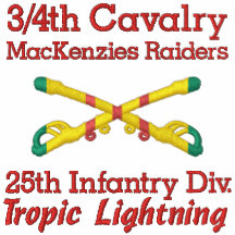 3/4th Cavalry 25th Inf. Div. Crossed Sabers Shirt