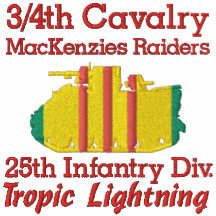 3/4th Cavalry 25th Inf. Div. M113 Track Polo Shirt