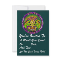 3.5" x 5" Portrait Mardi Gras Please View Notes