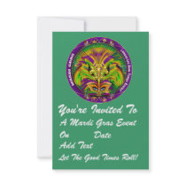 3.5" x 5" Portrait Mardi Gras Please View Notes