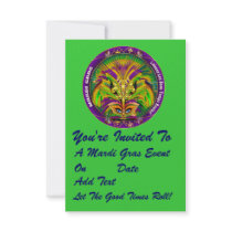 3.5" x 5" Portrait Mardi Gras Please View Notes