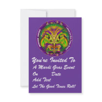 3.5" x 5" Portrait Mardi Gras Please View Notes