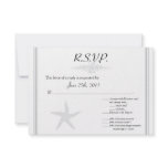 3.5x5 R.S.V.P Reply Card Summer Love & Sea Shells Invite