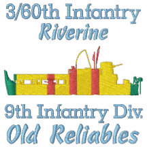 3/60th Inf. Riverine ATC Front & Sleeve Embroider