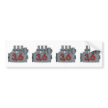 3,6 engine decal bumper stickers
