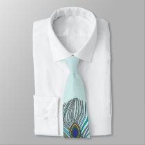 3 AquaFeathers Peacock Tie 4 Weddings OR Anytime