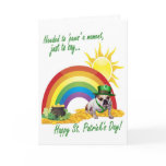 3. Awesome Bulldog St. Patrick's Day Card