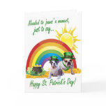 3. Awesome Bulldog St. Patricks Day Card