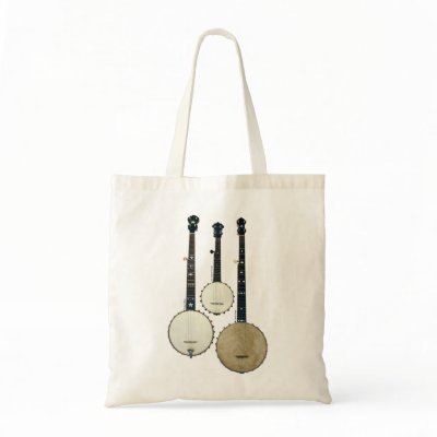 3 Banjos Tote Bag by retrobanjo