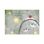 3 birds 2010 custom business green card design business cards
