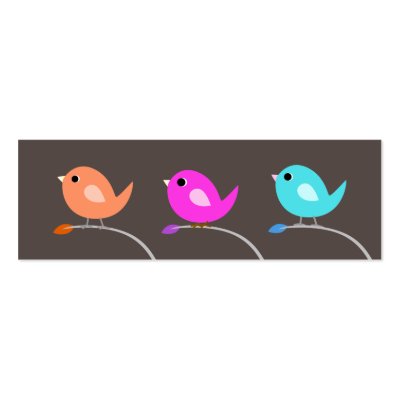 3 Birds Bookmark by DoloresDesigns