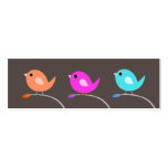 3 Birds Bookmark business cards