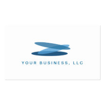 3 BLUE OVALS LOGO Designer Business Card