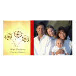 3 Brown Flowers Photo Cards