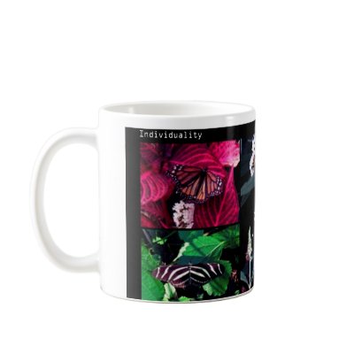 3 Butterflies- black background Coffee Mug by ISEcream