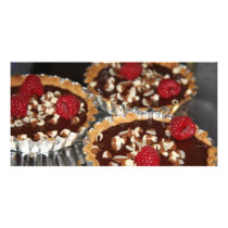 3 Chocolate Tarts Picture Card