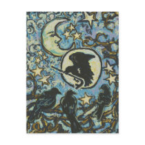 3 Crows at Dusk, Art Postcard for Crowbar