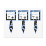 3 Cup Cake Picks Boy Blue Punk Rock Skull Flame