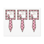3 Cup Cake Picks Pink Sock Monkey postcards