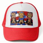 3 Cute Yorkies Cap hats