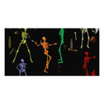 3-D Dancing Skeletons photo cards