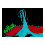 3-D lake geyser business cards