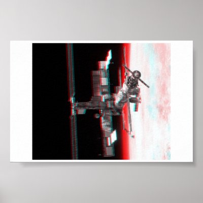 3-D NASA International Space Station Posters by moxieann
