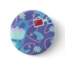 3-D Specs 50's boomerang pattern Pinback Buttons