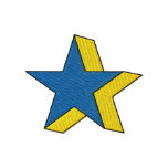 3-d Star embroidered shirts