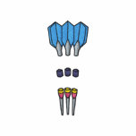 3 Darts Name Drop embroidered shirts