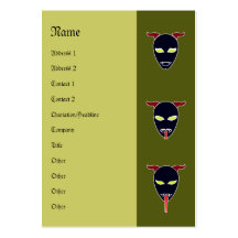 3 Demons Satan (Long TONGUE) Business Card