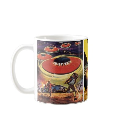 3 Different Sci Fi Scenes Mug by Tchotchke