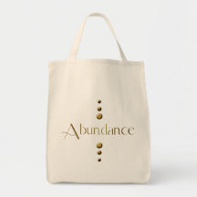 3 Dot Gold Block Abundance Tote Bags