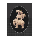 3 Elephants & 1 Duck postcards