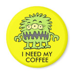 3 Eyed Mongo Monster Fridge Magnet
