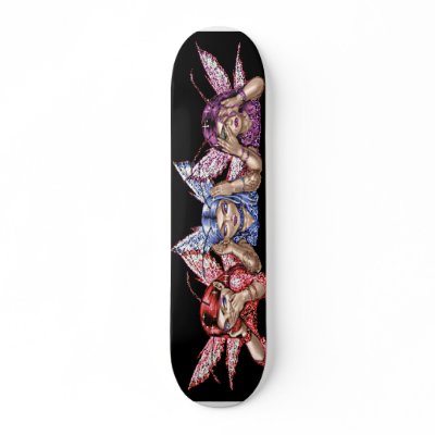 3 faeries skateboard by Nola504