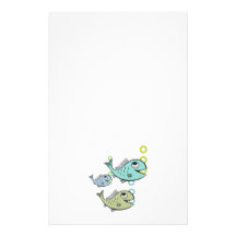 3 FISHIES GROOVIN' STATIONERY DESIGN
